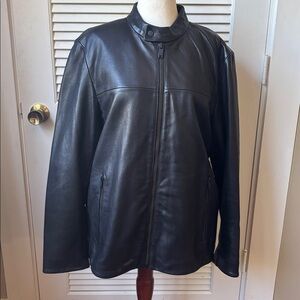 DKNY Black Leather Jacket